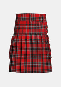 Utility_Bradley_University_Tartan_11312_kilt_back_image_with_pleated_design_and_adjustable_buckles_for_men