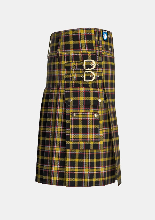 Utility_Brady_George_and_Family_Tartan_13737_kilt_right_image_with_pleated_design_and_adjustable_buckles_for_men