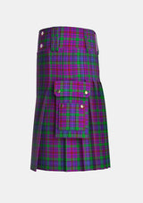 Utility_Braid_Tartan_4033_kilt_left_image_with_pleated_design_and_adjustable_buckles_for_men