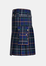 Utility_Bro_Kerne_Tartan_kilt_left_image_with_pleated_design_and_adjustable_buckles_for_men