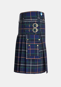 Utility_Bro_Kerne_Tartan_kilt_right_image_with_pleated_design_and_adjustable_buckles_for_men