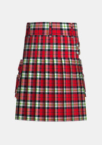 Utility_Bro_Sant_Malou_Tartan_kilt_back_image_with_pleated_design_and_adjustable_buckles_for_men