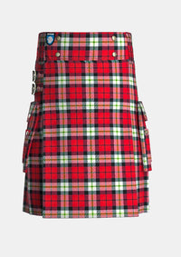 Utility_Bro_Sant_Malou_Tartan_kilt_front_image_with_pleated_design_and_adjustable_buckles_for_men