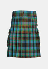 Utility_Brodie_Ancient_Hunting_Tartan_kilt_back_image_with_pleated_design_and_adjustable_buckles_for_men