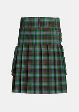 Utility_Brodie_Hunting_Tartan_1334_kilt_back_image_with_pleated_design_and_adjustable_buckles_for_men