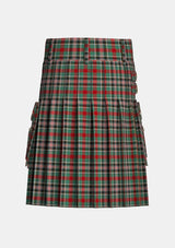 Utility_Bruce_of_Kinnaird_Tartan_1483_kilt_back_image_with_pleated_design_and_adjustable_buckles_for_men