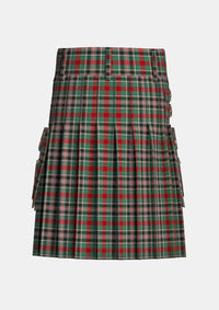Utility_Bruce_of_Kinnaird_Tartan_1483_kilt_back_image_with_pleated_design_and_adjustable_buckles_for_men