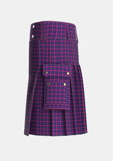 Utility_Bryson_2000_Tartan_4156_kilt_left_image_with_pleated_design_and_adjustable_buckles_for_men