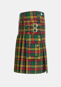 Utility_Buchanan_1850_Official_Tartan_151_kilt_right_image_with_pleated_design_and_adjustable_buckles_for_men