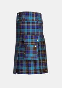 Buchanan Blue Utility Tartan Kilt