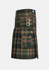 Utility_Buchanan_Hunting_Modern_Tartan_kilt_right_image_with_pleated_design_and_adjustable_buckles_for_men