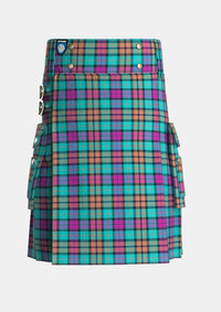 Utility_Buchanan_Inauguration_Tartan_13357_kilt_front_image_with_pleated_design_and_adjustable_buckles_for_men