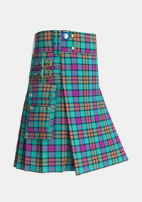 Utility_Buchanan_Inauguration_Tartan_13357_kilt_side_image_with_pleated_design_and_adjustable_buckles_for_men