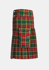 Utility_Buchanan_of_Leny_Tartan_171_kilt_left_image_with_pleated_design_and_adjustable_buckles_for_men