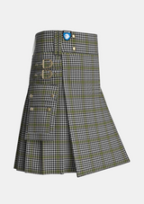 Utility_Burns_tartan_1736_kilt_side_image_with_pleated_design_and_adjustable_buckles_for_men