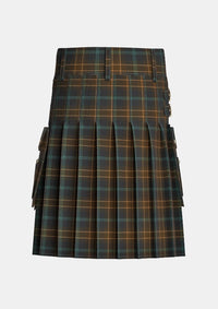 Utility_Calderwood_R_Family_Tartan_14624_kilt_back_image_with_pleated_design_and_adjustable_buckles_for_men