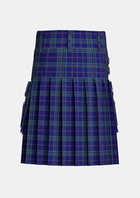 Utility_Callaghan_Tartan_7299_kilt_back_image_with_pleated_design_and_adjustable_buckles_for_men