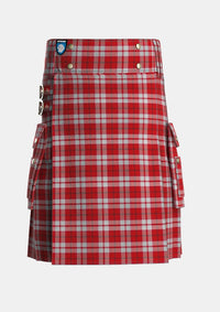 Utility_Cameron_Hose_2_Tartan_1598_kilt_front_image_with_pleated_design_and_adjustable_buckles_for_men