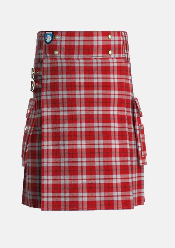 Utility_Cameron_Hose_2_Tartan_1598_kilt_front_image_with_pleated_design_and_adjustable_buckles_for_men