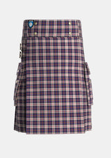 Utility_Cameron_of_Erracht_Dress_Tartan_1871_kilt_front_image_with_pleated_design_and_adjustable_buckles_for_men
