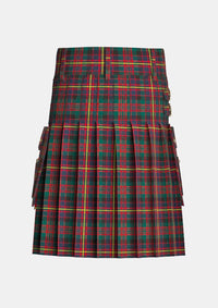 Utility_Cameron_of_Erracht_tartan_3798_kilt_back_image_with_pleated_design_and_adjustable_buckles_for_men