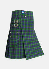 Utility_Campbell_of_Argyll_Smiths_Tartan_8_kilt_side_image_with_pleated_design_and_adjustable_buckles_for_men