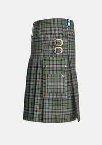 Utility_Cape_Breton_Tartan_1883_kilt_right_image_with_pleated_design_and_adjustable_buckles_for_men