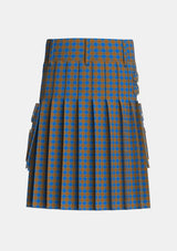 Utility_Carlisle_Ancient_Tartan_680_kilt_back_image_with_pleated_design_and_adjustable_buckles_for_men