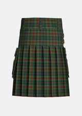 Utility_Carlow_County_Tartan_2275_kilt_back_image_with_pleated_design_and_adjustable_buckles_for_men
