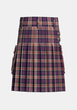 Utility_Carnegie_2_Tartan_497_kilt_back_image_with_pleated_design_and_adjustable_buckles_for_men