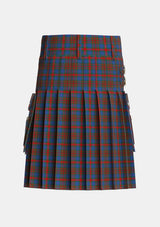 Utility_Carnegie_3_Tartan_1153_kilt_back_image_with_pleated_design_and_adjustable_buckles_for_men