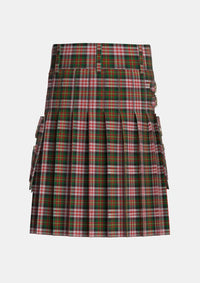 Utility_Carnegie_Dress_Tartan_1869_kilt_back_image_with_pleated_design_and_adjustable_buckles_for_men