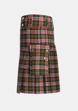 Utility_Carnegie_Dress_Tartan_1869_kilt_left_image_with_pleated_design_and_adjustable_buckles_for_men