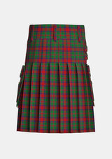 Utility_Carrick_Tartan_1389_kilt_back_image_with_pleated_design_and_adjustable_buckles_for_men
