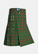 Utility_Carroll_O_Reed_Tartan_4471_kilt_side_image_with_pleated_design_and_adjustable_buckles_for_men