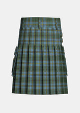 Utility_Carter_Tartan_10259_kilt_back_image_with_pleated_design_and_adjustable_buckles_for_men