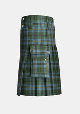 Utility_Carter_Tartan_10259_kilt_left_image_with_pleated_design_and_adjustable_buckles_for_men