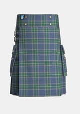 Utility_Chambers_Bay_Tartan_11350_kilt_front_image_with_pleated_design_and_adjustable_buckles_for_men
