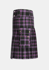 Utility_Chapman_Personal_Tartan_5924_kilt_left_image_with_pleated_design_and_adjustable_buckles_for_men