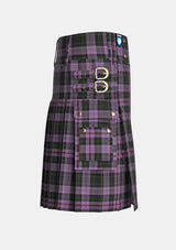 Utility_Chapman_Tartan_5924_kilt_right_image_with_pleated_design_and_adjustable_buckles_for_men