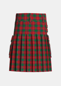 Utility_Chisholm_1842_Tartan_1454_kilt_back_image_with_pleated_design_and_adjustable_buckles_for_men