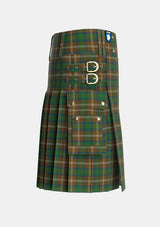 Utility_Chisholm_Hunting_Tartan_1458_kilt_right_image_with_pleated_design_and_adjustable_buckles_for_men
