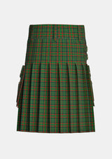 Utility_Clan_Doyle_Tartan_kilt_back_image_with_pleated_design_and_adjustable_buckles_for_men