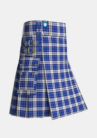 Utility_Clan_Strathclyde_Tartan_kilt_side_image_with_pleated_design_and_adjustable_buckles_for_men