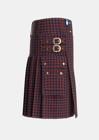Utility_Clark_Red_1_Tartan_329_kilt_right_image_with_pleated_design_and_adjustable_buckles_for_men
