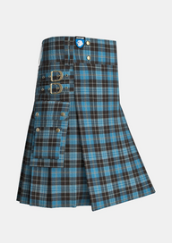 Utility_Clergy_Ancient_Tartan_kilt_side_image_with_pleated_design_and_adjustable_buckles_for_men