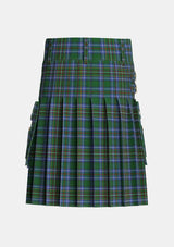 Utility_Cockburn_2_Tartan_1576_kilt_back_image_with_pleated_design_and_adjustable_buckles_for_men