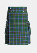Utility_Cockburn_2_Tartan_1576_kilt_front_image_with_pleated_design_and_adjustable_buckles_for_men