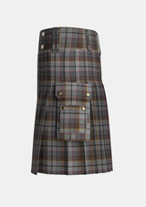 Utility_Collier_Francis_Tartan_13875_kilt_left_image_with_pleated_design_and_adjustable_buckles_for_men