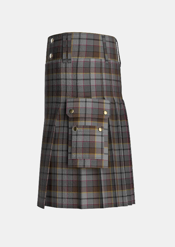 Utility_Collier_Francis_Tartan_13875_kilt_left_image_with_pleated_design_and_adjustable_buckles_for_men